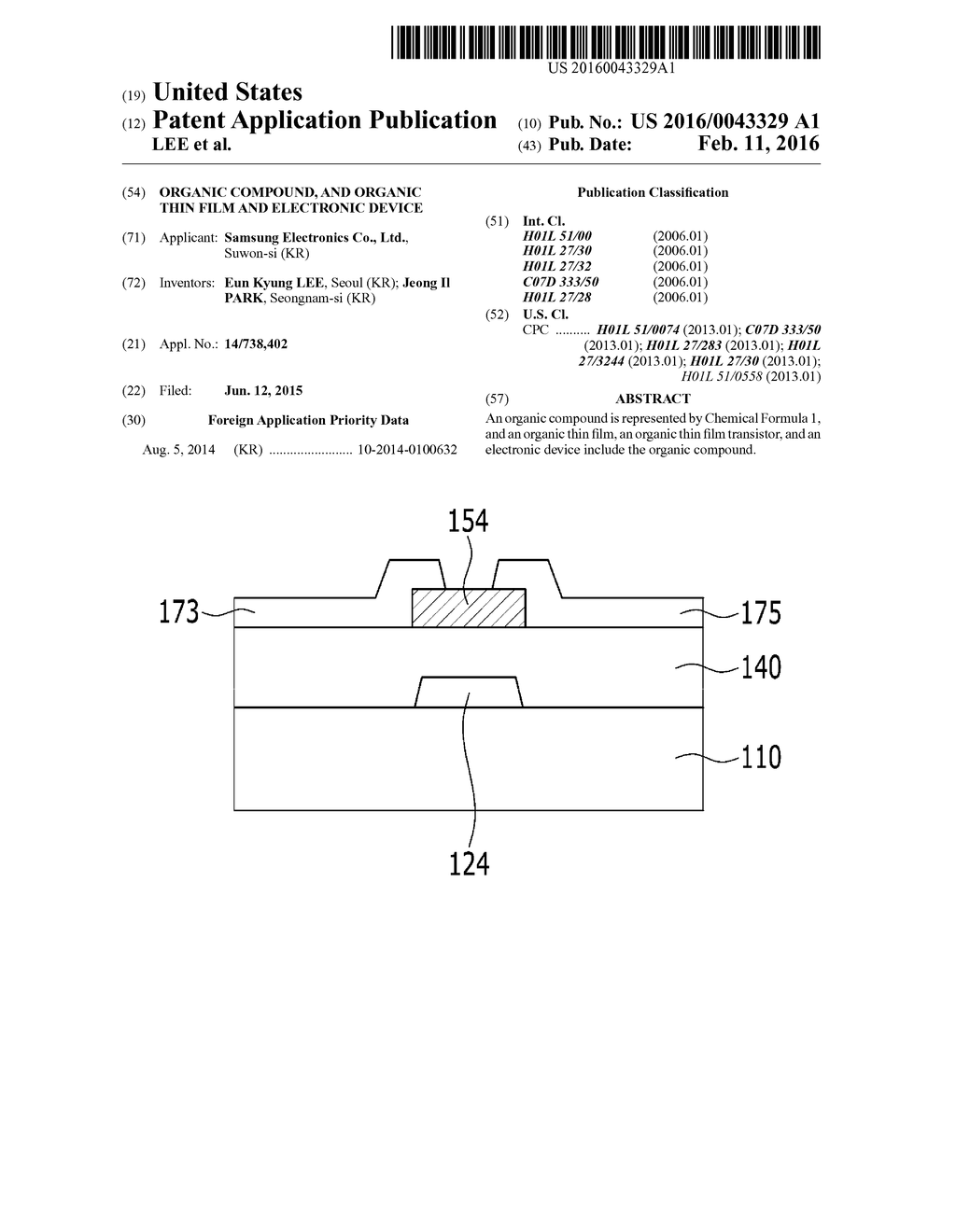 ORGANIC COMPOUND, AND ORGANIC THIN FILM AND ELECTRONIC DEVICE - diagram, schematic, and image 01