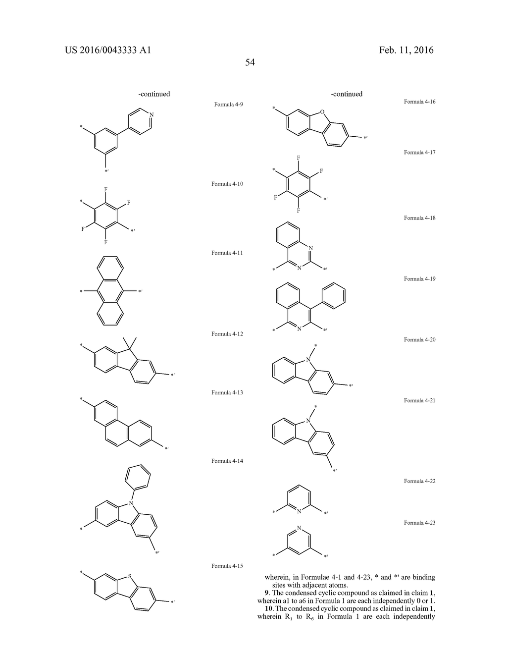 CONDENSED CYCLIC COMPOUND AND ORGANIC LIGHT-EMITTING DEVICE INCLUDING THE     SAME - diagram, schematic, and image 57