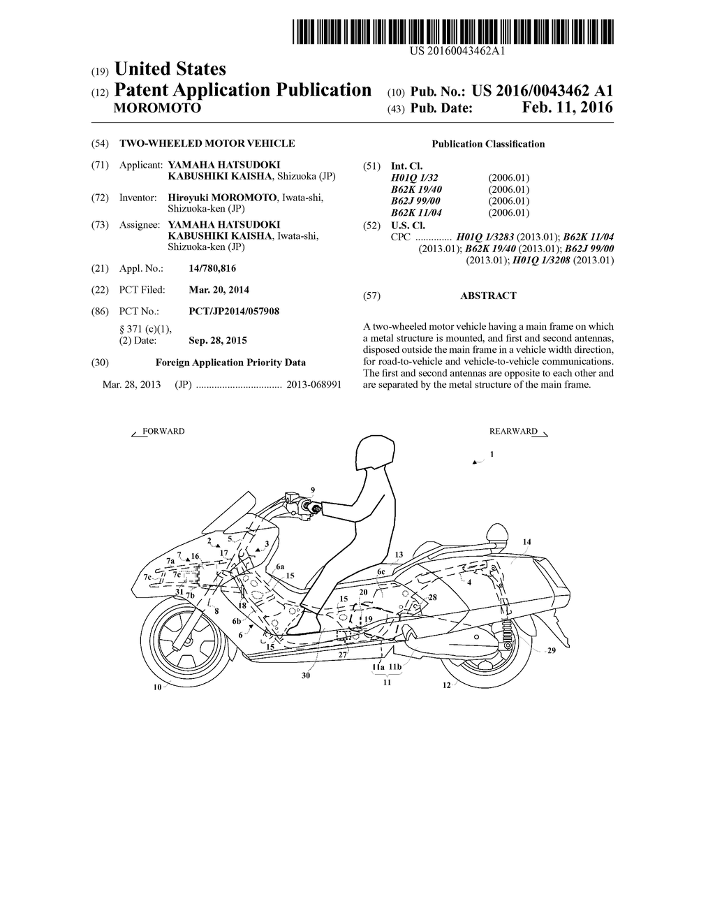TWO-WHEELED MOTOR VEHICLE - diagram, schematic, and image 01