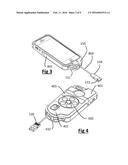 Protective Case for Portable Electronic Device with Integrated Dispensable     and Retractable Charge and Sync Cable diagram and image