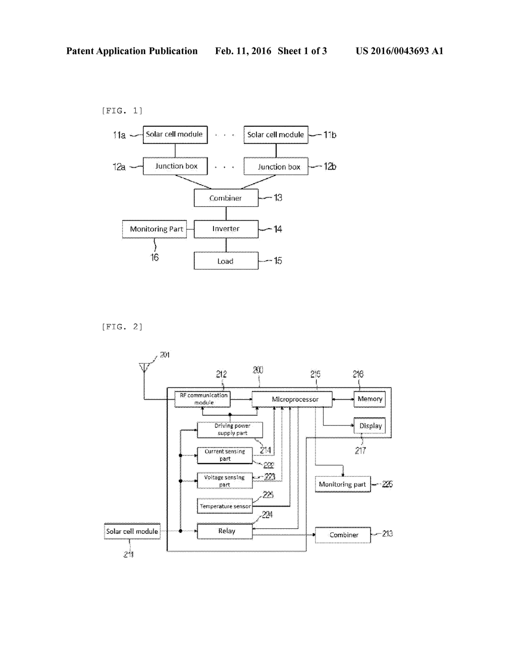 JUNCTION BOX FOR SOLAR CELL MODULE AND METHOD FOR DRIVING SAME - diagram, schematic, and image 02