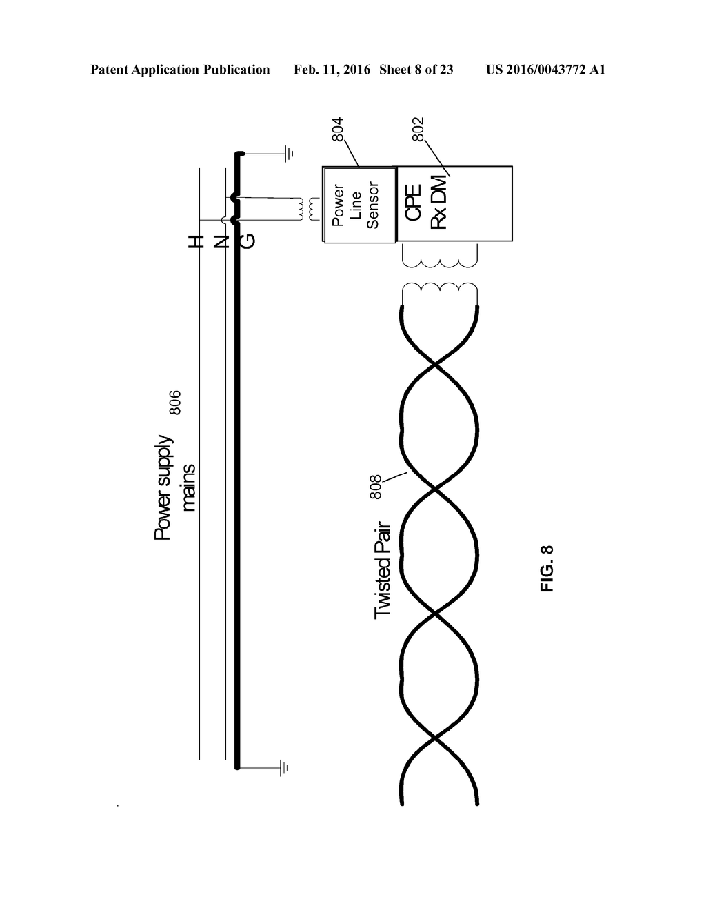 METHOD AND APPARATUS FOR SENSING NOISE SIGNALS IN A WIRELINE     COMMUNICATIONS ENVIRONMENT - diagram, schematic, and image 09