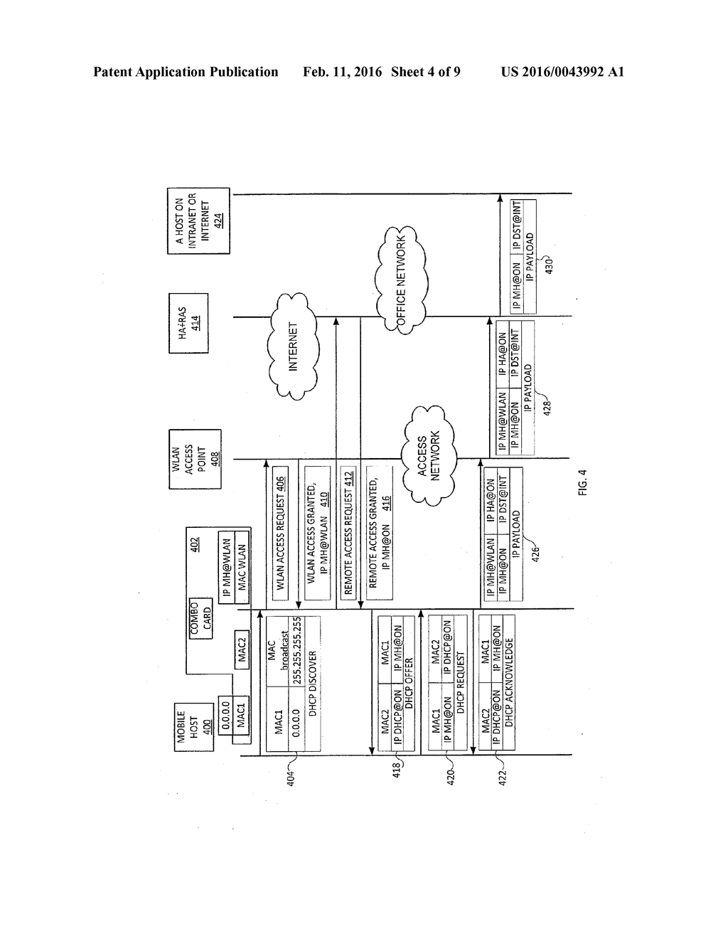 LAYER-2 IP NETWORKING METHOD AND APPARATUS FOR MOBILE HOSTS - diagram, schematic, and image 05