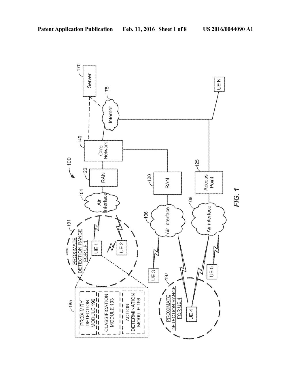 TRIGGERING A COMMUNICATIVE ACTION BASED ON A CLIENT-DETERMINED     RELATIONSHIP BETWEEN PROXIMATE CLIENT DEVICES - diagram, schematic, and image 02