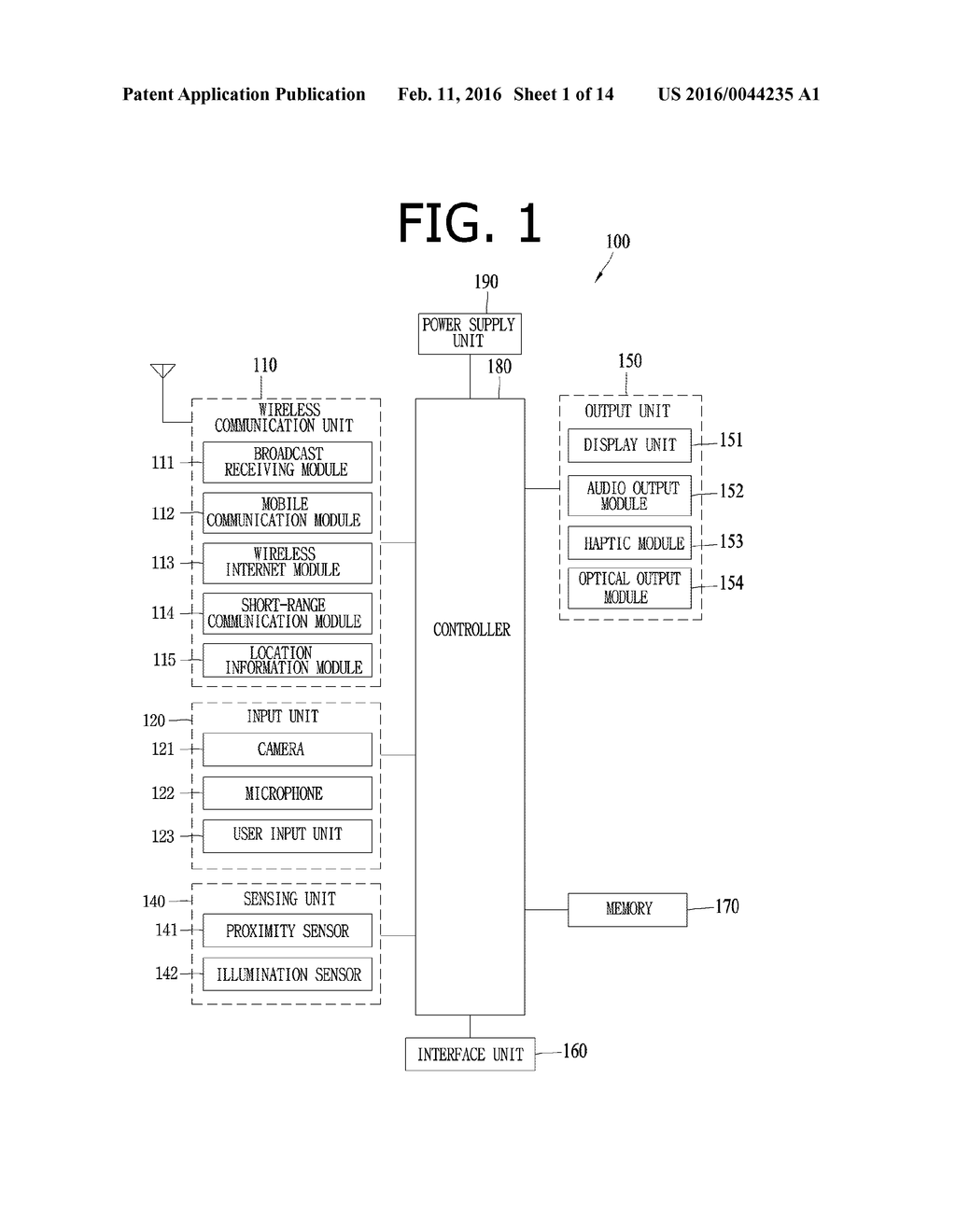 MOBILE TERMINAL AND CONTROLLING METHOD THEREOF - diagram, schematic, and image 02