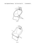 HEADRESTS FOR UNIVERSAL FOLDING CHAIRS diagram and image