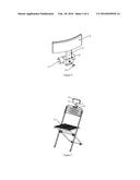 HEADRESTS FOR UNIVERSAL FOLDING CHAIRS diagram and image