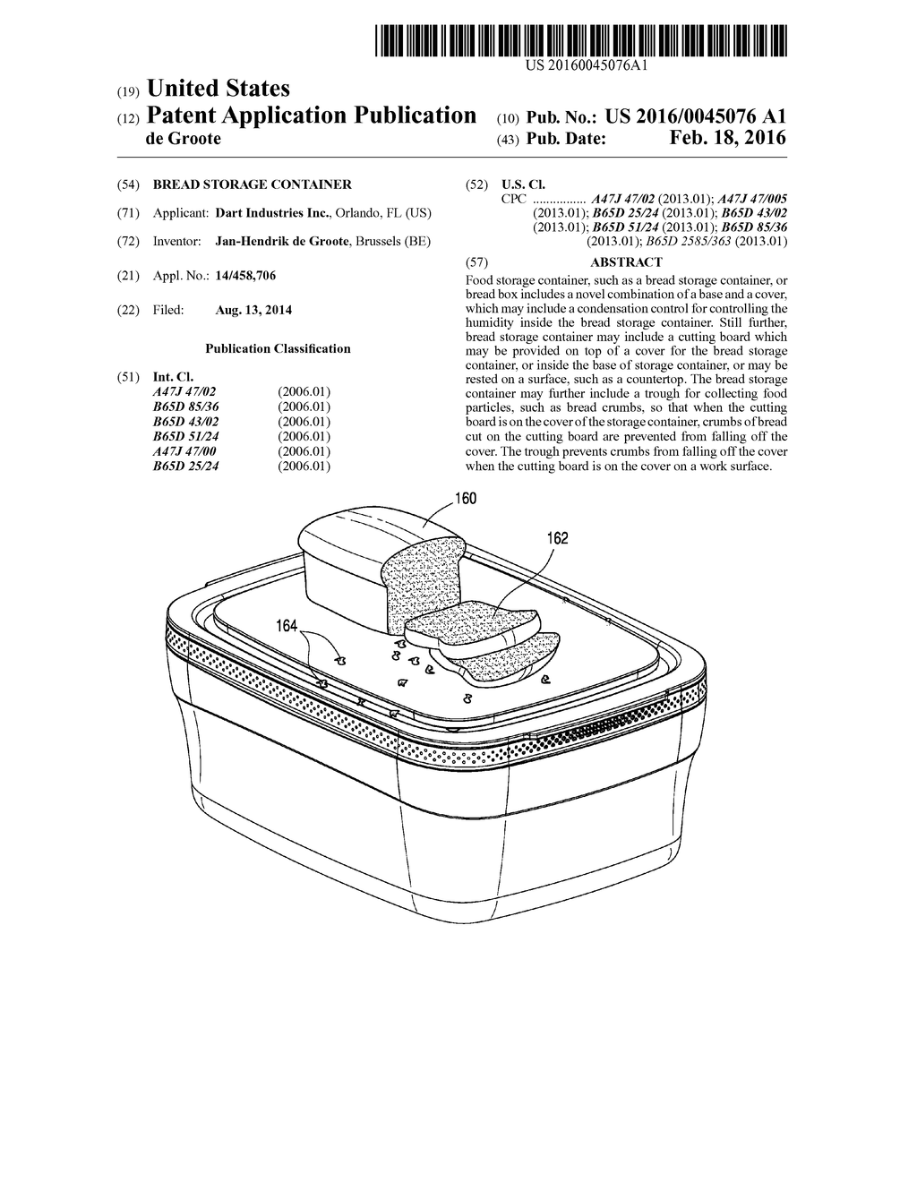 BREAD STORAGE CONTAINER - diagram, schematic, and image 01