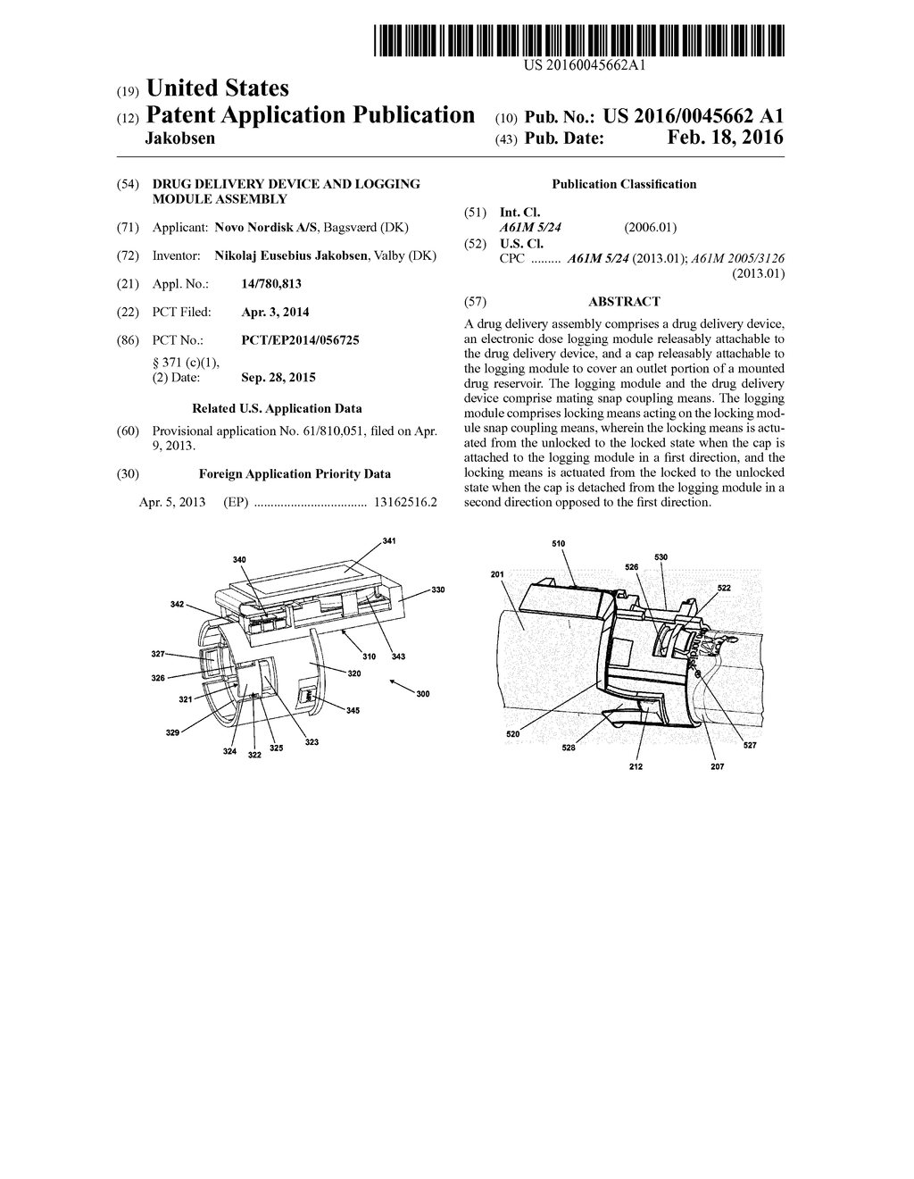 Drug Delivery Device and Logging Module Assembly - diagram, schematic, and image 01