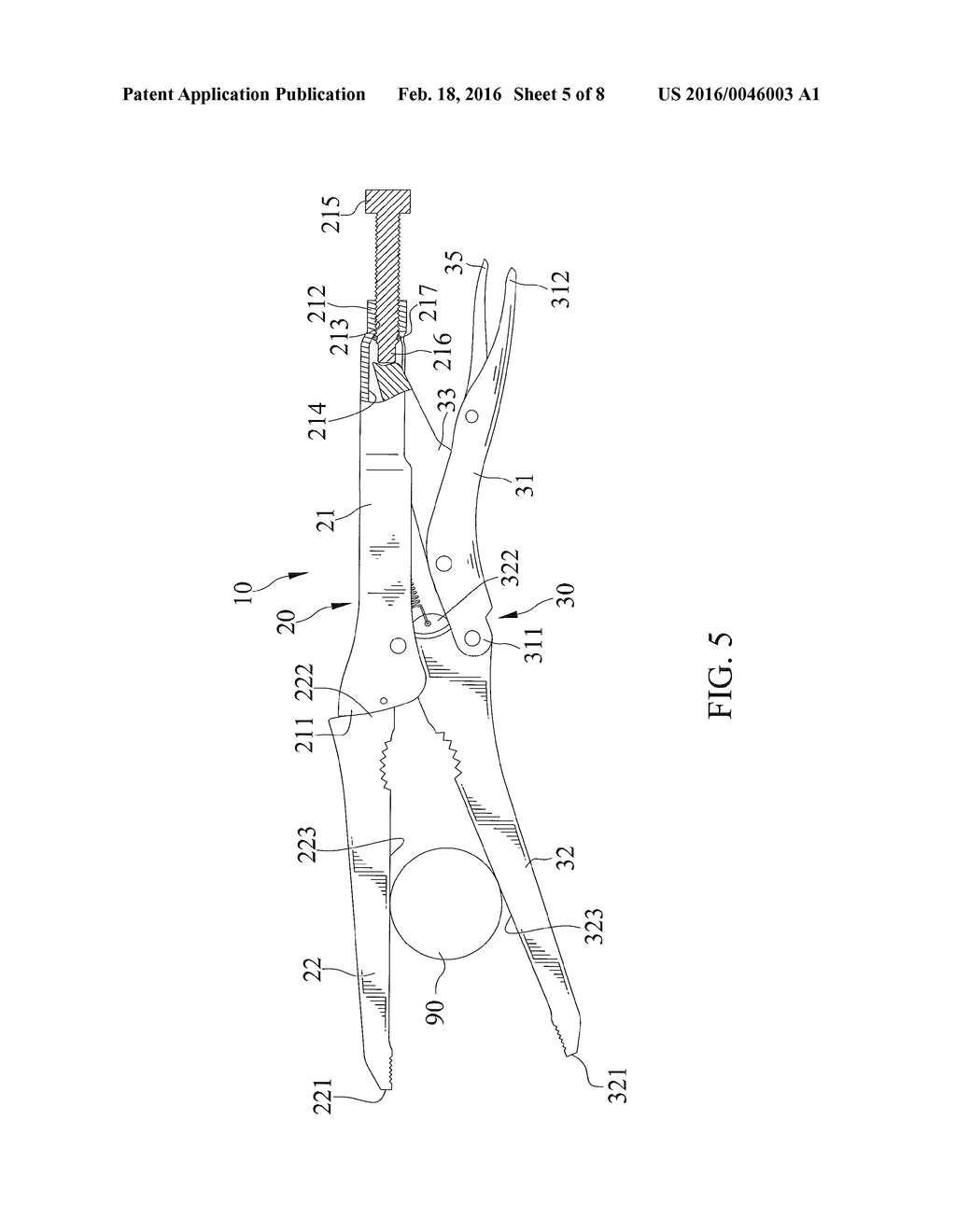 Clamping Device Preventing Disengagement of an Adjusting Screw - diagram, schematic, and image 06