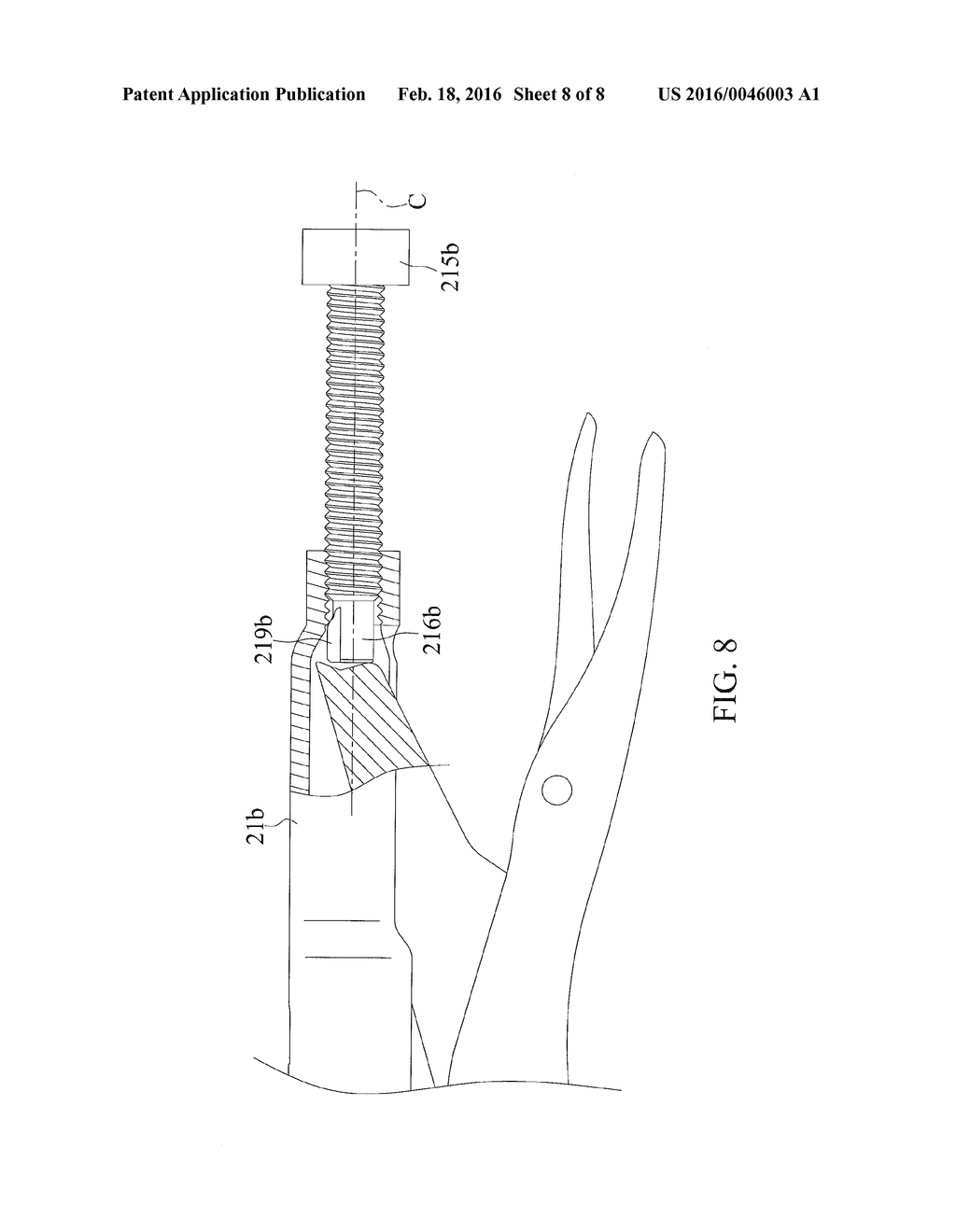 Clamping Device Preventing Disengagement of an Adjusting Screw - diagram, schematic, and image 09