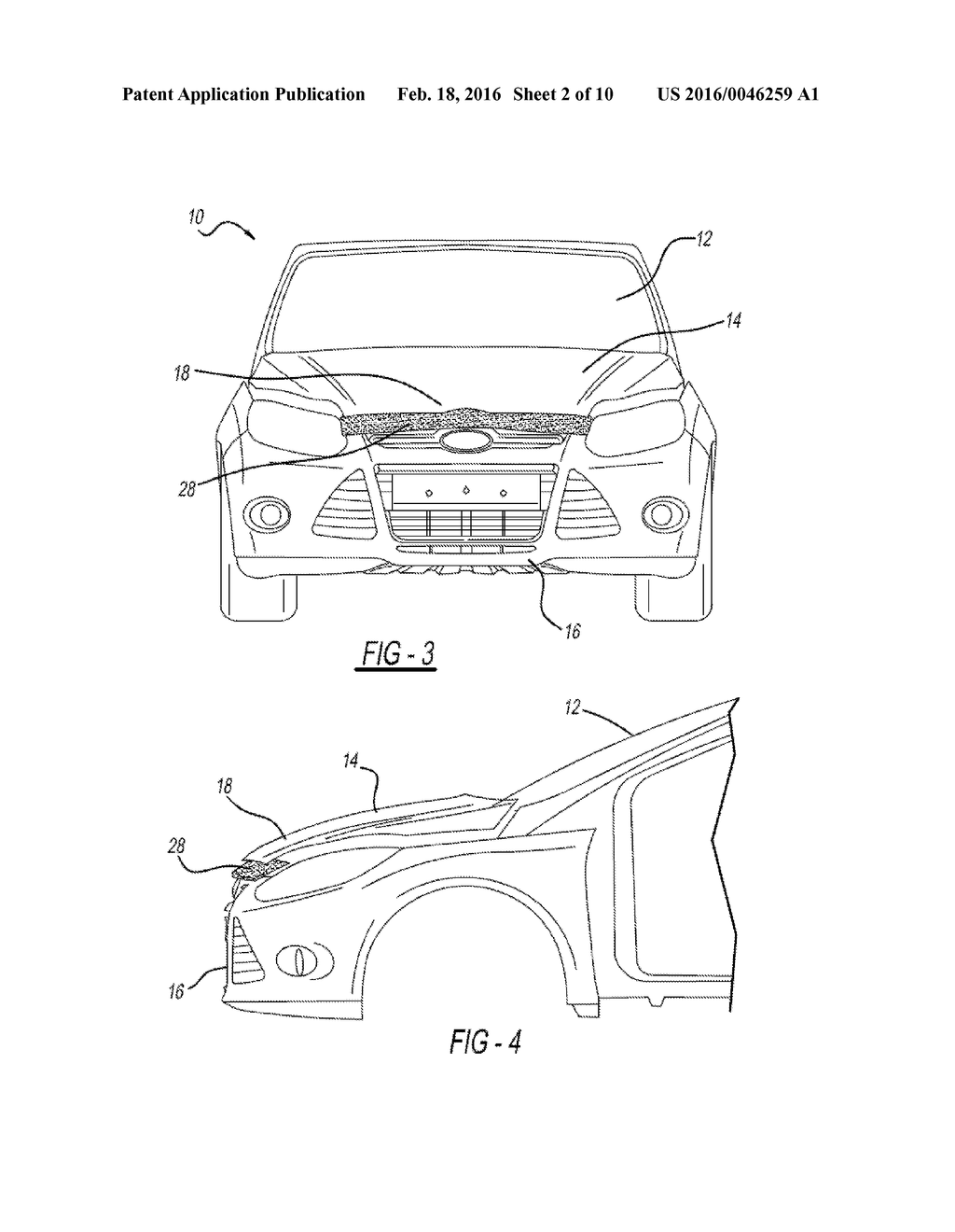 ACTIVE HOOD FRONT COVER FOR PEDESTRIAN PROTECTION - diagram, schematic, and image 03