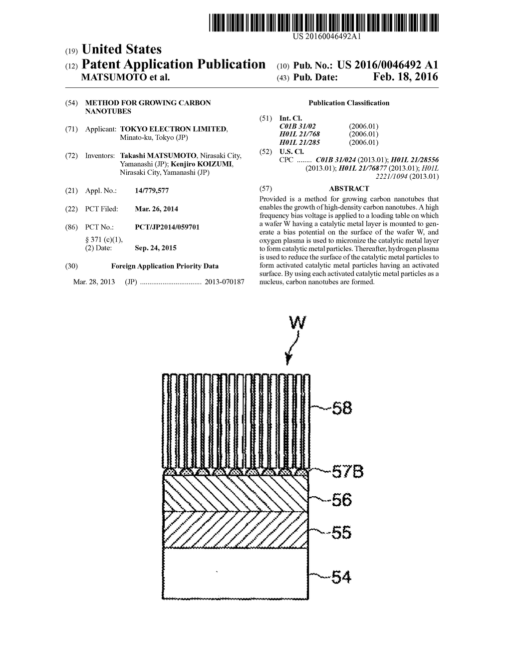 METHOD FOR GROWING CARBON NANOTUBES - diagram, schematic, and image 01