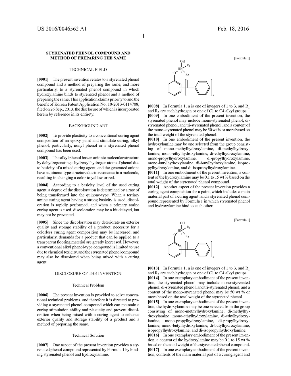 Styrenated Phenol Compound and Method of Preparing the Same - diagram, schematic, and image 03