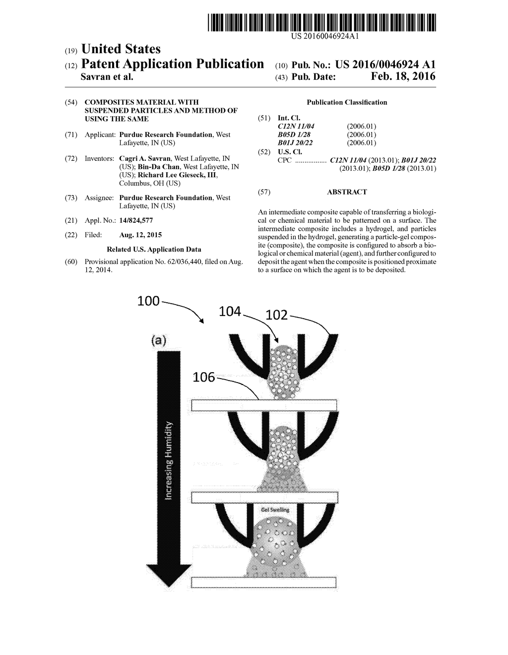 COMPOSITES MATERIAL WITH SUSPENDED PARTICLES AND METHOD OF USING THE SAME - diagram, schematic, and image 01