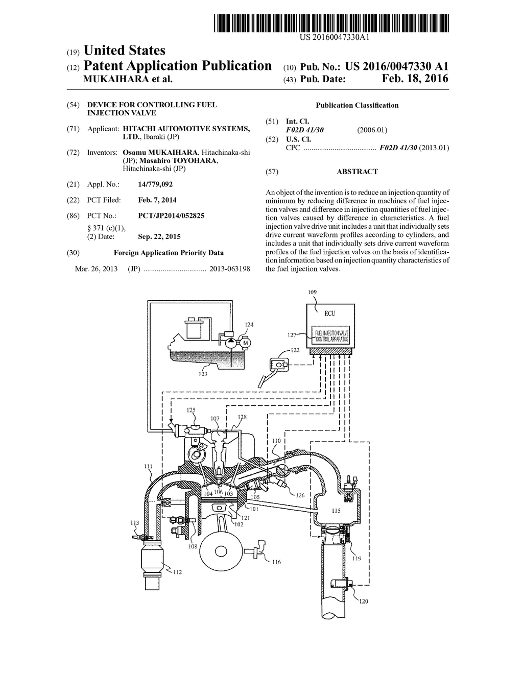 Device for Controlling Fuel Injection Valve - diagram, schematic, and image 01