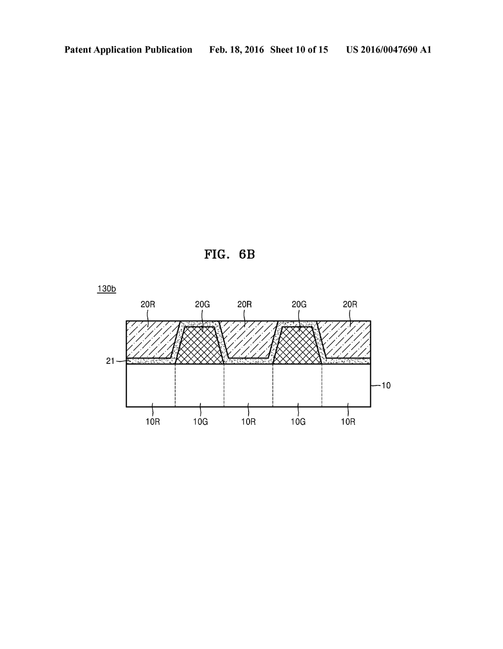 IMAGE SENSOR INCLUDING COLOR FILTER ISOLATION LAYER AND METHOD OF     MANUFACTURING THE SAME - diagram, schematic, and image 11