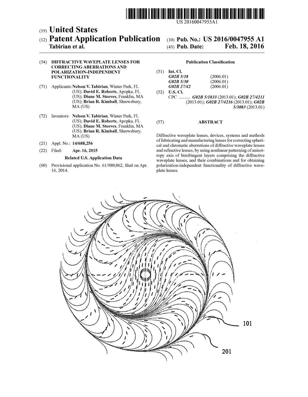 Diffractive Waveplate Lenses for Correcting Aberrations and     Polarization-Independent Functionality - diagram, schematic, and image 01