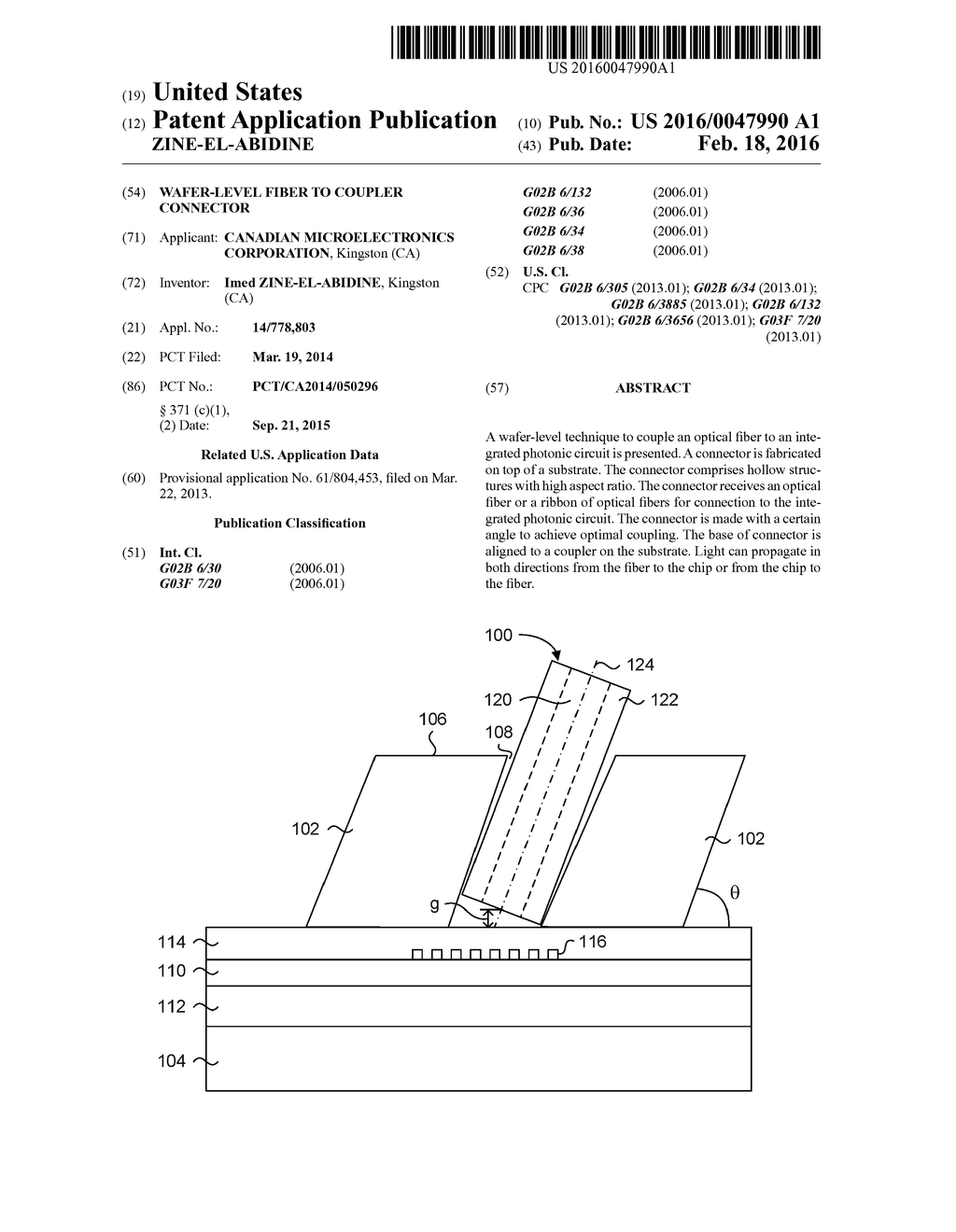 WAFER-LEVEL FIBER TO COUPLER CONNECTOR - diagram, schematic, and image 01