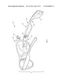 INTERCHANGEABLE EYEWEAR/HEAD-MOUNTED DEVICE ASSEMBLY WITH QUICK RELEASE     MECHANISM diagram and image