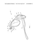 INTERCHANGEABLE EYEWEAR/HEAD-MOUNTED DEVICE ASSEMBLY WITH QUICK RELEASE     MECHANISM diagram and image