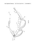 INTERCHANGEABLE EYEWEAR/HEAD-MOUNTED DEVICE ASSEMBLY WITH QUICK RELEASE     MECHANISM diagram and image