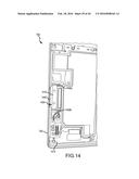 HINGE OVERTRAVEL IN A DUAL SCREEN HANDHELD COMMUNICATION DEVICE diagram and image