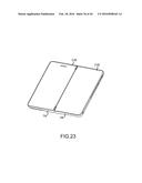 HINGE OVERTRAVEL IN A DUAL SCREEN HANDHELD COMMUNICATION DEVICE diagram and image