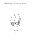 HINGE OVERTRAVEL IN A DUAL SCREEN HANDHELD COMMUNICATION DEVICE diagram and image