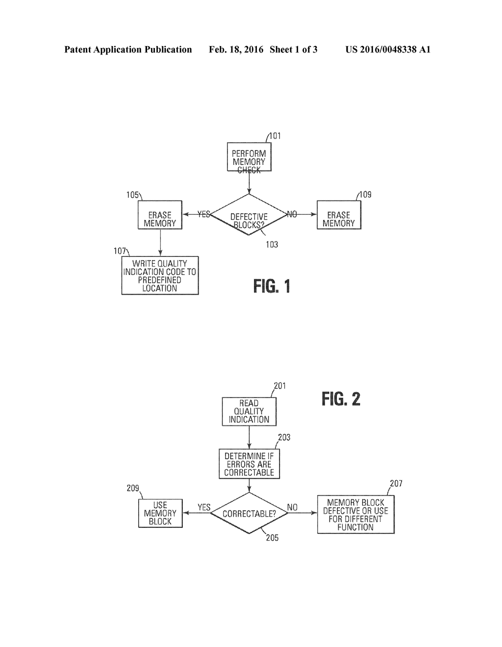 MEMORY BLOCK QUALITY IDENTIFICATION IN A MEMORY - diagram, schematic, and image 02