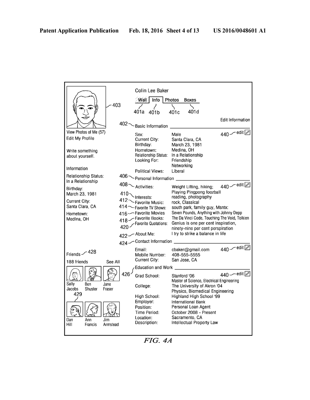 DYNAMICALLY GENERATING RECOMMENDATIONS BASED ON SOCIAL GRAPH INFORMATION - diagram, schematic, and image 05