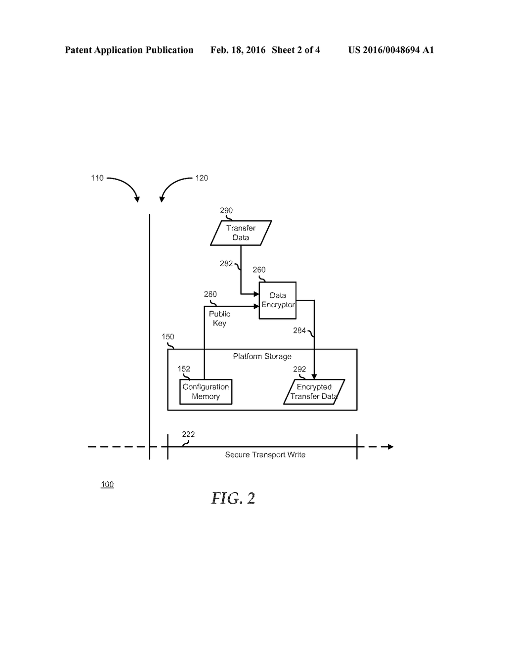 System and Method for Secure Transport of Data from an Operating System to     a Pre-operating System Environment - diagram, schematic, and image 03