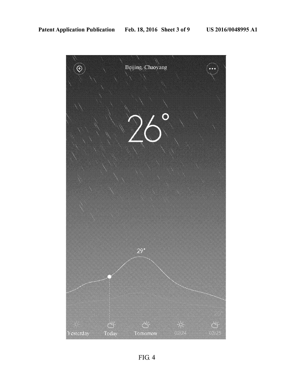 WEATHER DISPLAYING METHOD AND DEVICE - diagram, schematic, and image 04