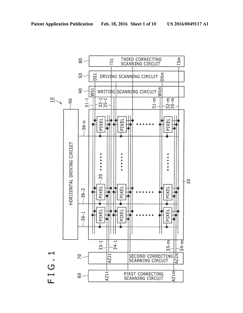 DISPLAY APPARATUS, DRIVING METHOD FOR DISPLAY APPARATUS AND ELECTRONIC     APPARATUS - diagram, schematic, and image 02