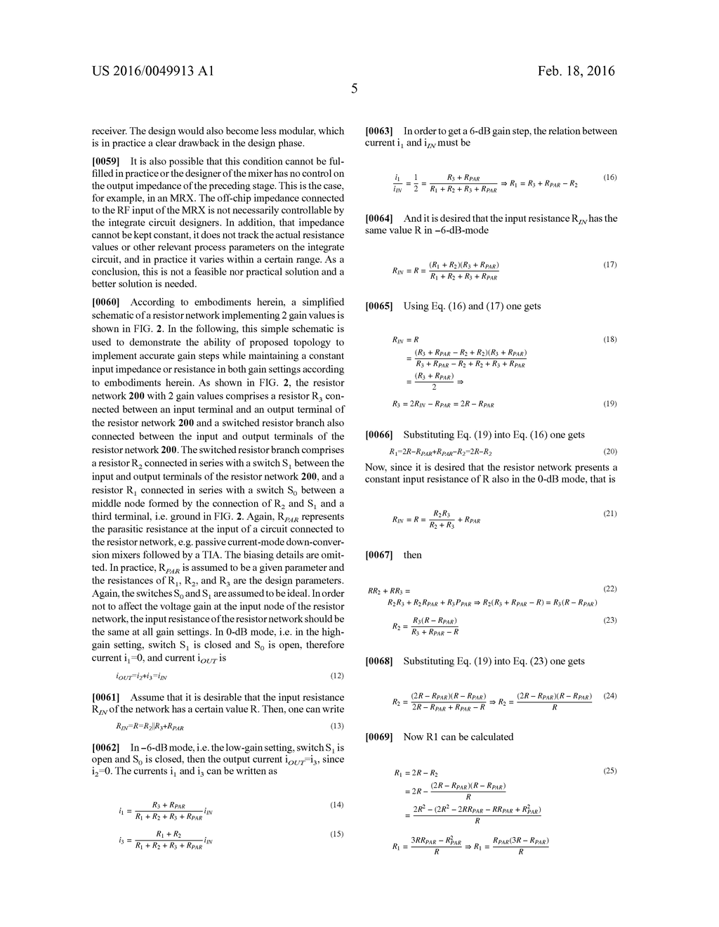 RESISTOR NETWORK AND MIXER CIRCUITS WITH PROGRAMMABLE GAIN - diagram, schematic, and image 15