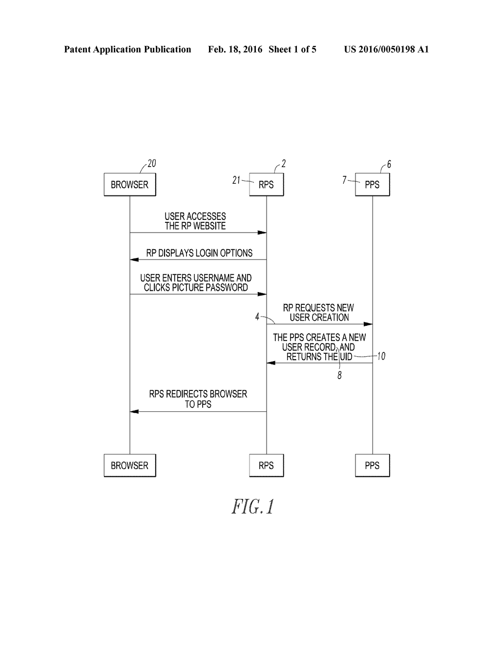 METHOD AND SYSTEM OF PROVIDING A PICTURE PASSWORD PROOF OF KNOWLEDGE AS A     WEB SERVICE - diagram, schematic, and image 02