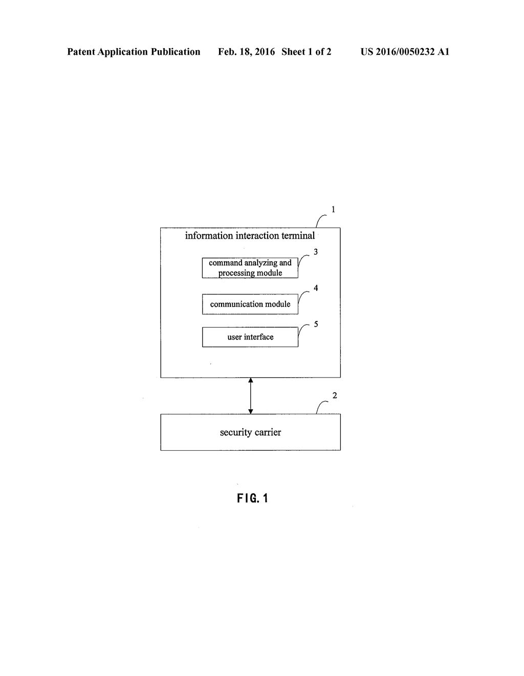 SECURITY INFORMATION INTERACTION SYSTEM, DEVICE AND METHOD BASED ON ACTIVE     COMMAND OF SECURE CARRIER - diagram, schematic, and image 02