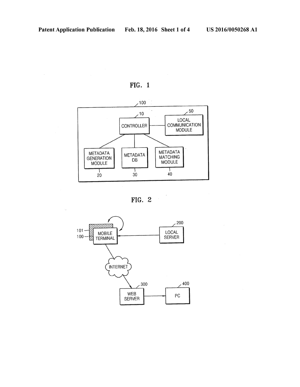 CONTENTS SHARING METHOD BETWEEN MOBILE TERMINAL AND LOCAL SERVER - diagram, schematic, and image 02