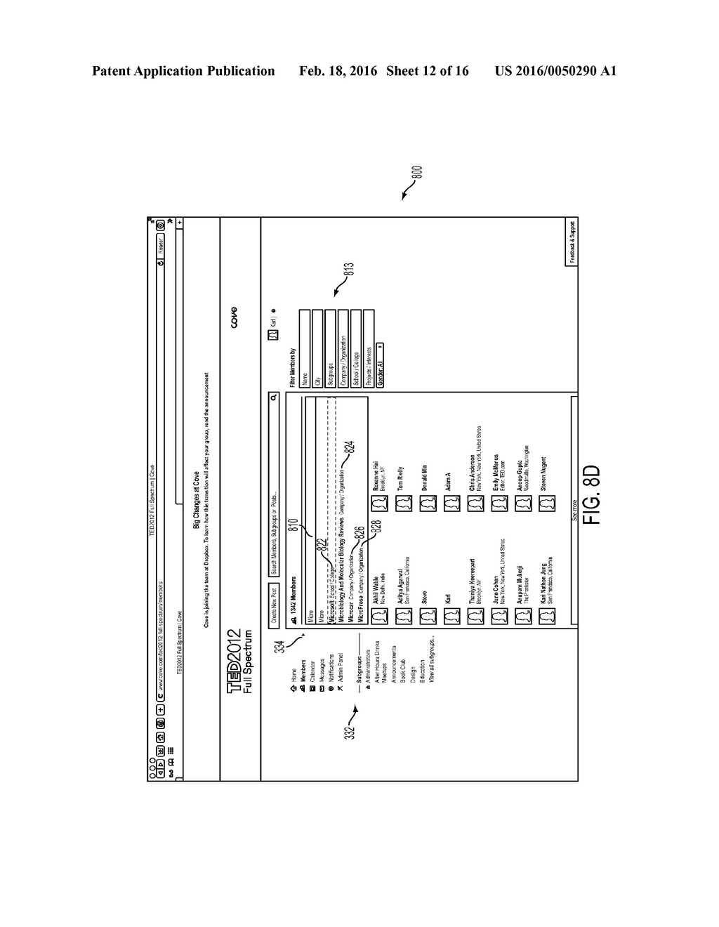 SYSTEM AND METHOD OF CREATING UNIQUE PROFILES ON A SOCIAL NETWORKING SITE - diagram, schematic, and image 13