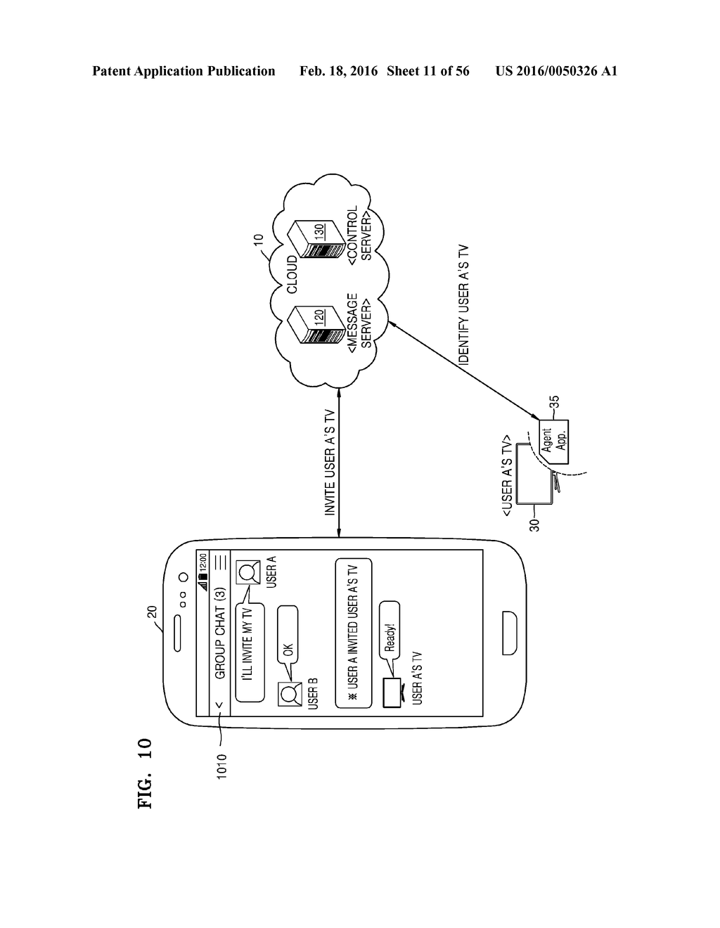 CLOUD SYSTEM AND METHOD OF DISPLAYING, BY CLOUD SYSTEM, CONTENT - diagram, schematic, and image 12