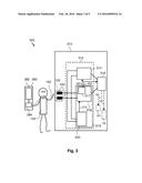 A RECEIVER, TRANSCEIVER, TRANSCEIVER MODULE FOR A BODY COUPLED     COMMUNICATION DEVICE, A BODY COUPLED COMMUNICATION SYSTEM AND A METHOD OF     WAKING-UP A BODY COUPLED RECEIVER OF A BODY COUPLED COMMUNICATION DEVICE diagram and image