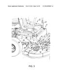 Mower with Folding Frame diagram and image