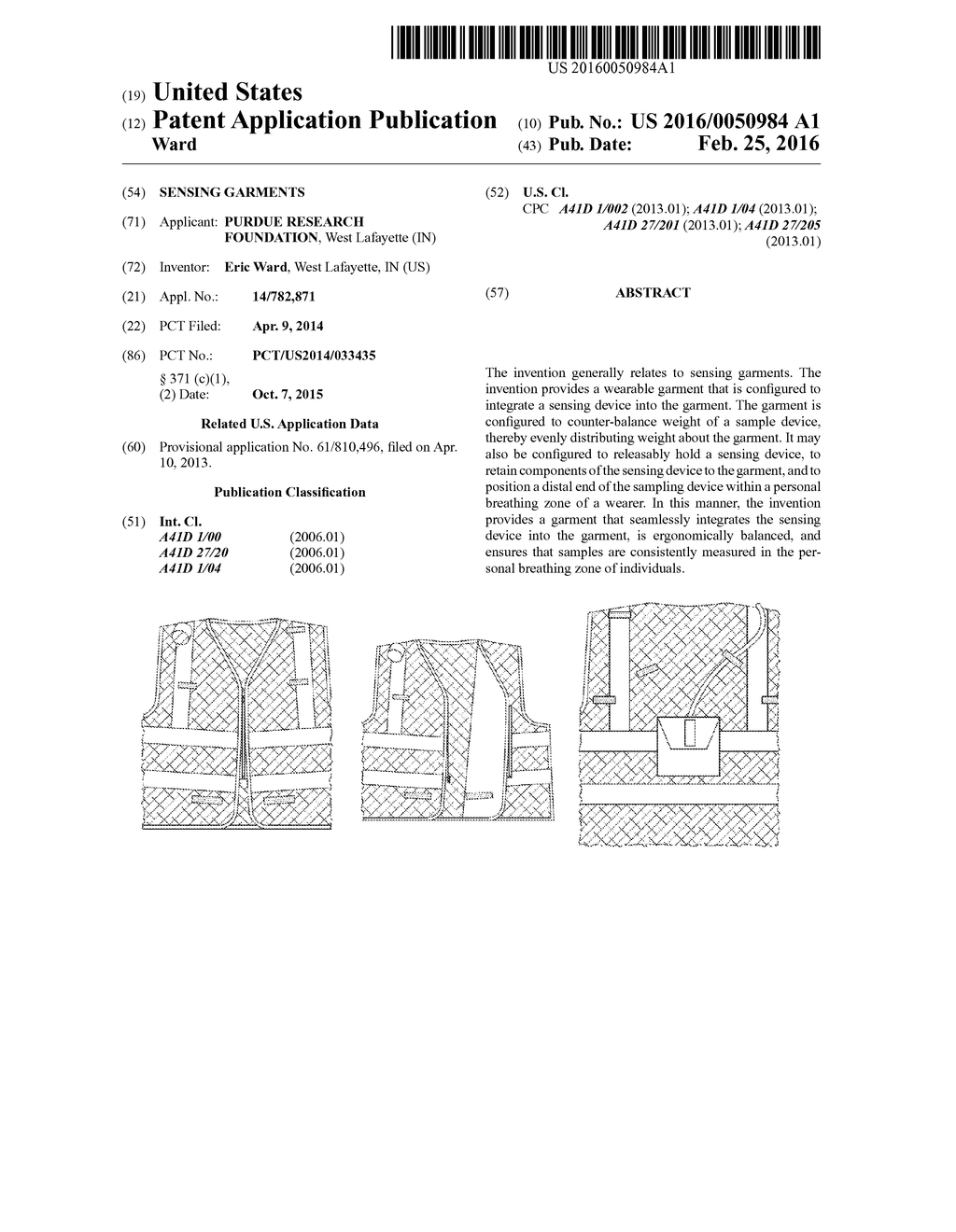 SENSING GARMENTS - diagram, schematic, and image 01