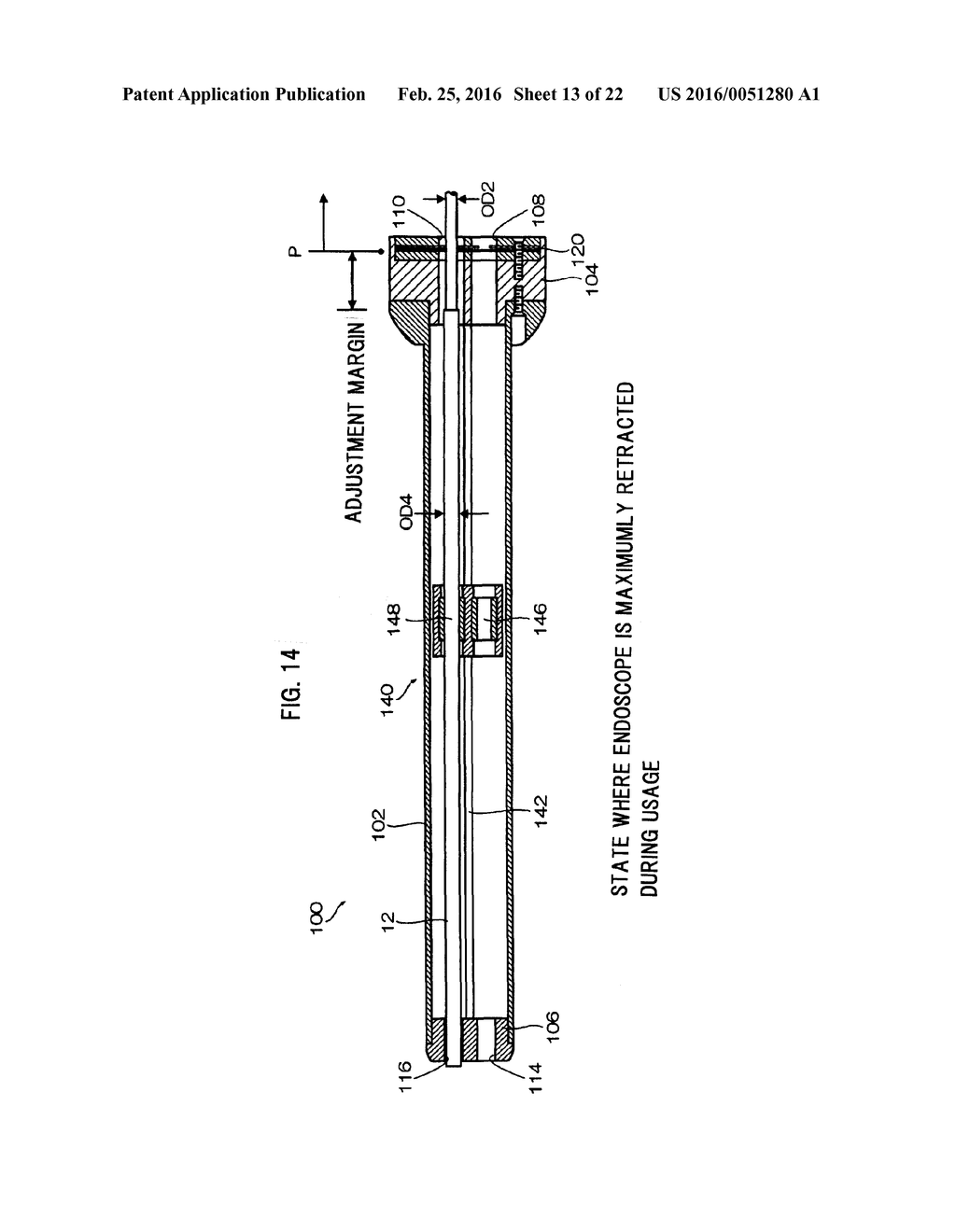 SURGICAL DEVICE, OUTER TUBE, ENDOSCOPE, AND TREATMENT TOOL - diagram, schematic, and image 14