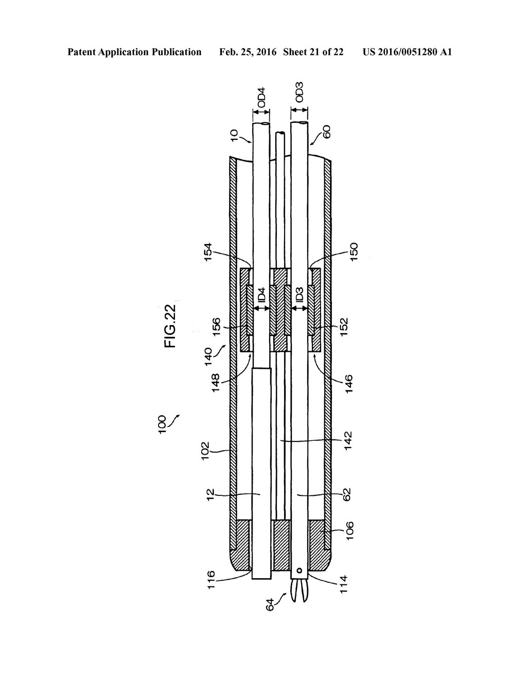 SURGICAL DEVICE, OUTER TUBE, ENDOSCOPE, AND TREATMENT TOOL - diagram, schematic, and image 22