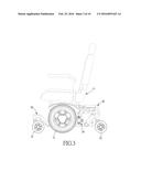 FRONT SUSPENSION SYSTEM FOR AN ELECTRIC WHEELCHAIR diagram and image