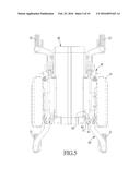 FRONT SUSPENSION SYSTEM FOR AN ELECTRIC WHEELCHAIR diagram and image