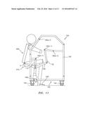 FOUR BAR APPARATUS AND METHOD FOR LIFTING, LOWERING, EXERCISE AND     SELF-PROPELLED TRANSIT diagram and image