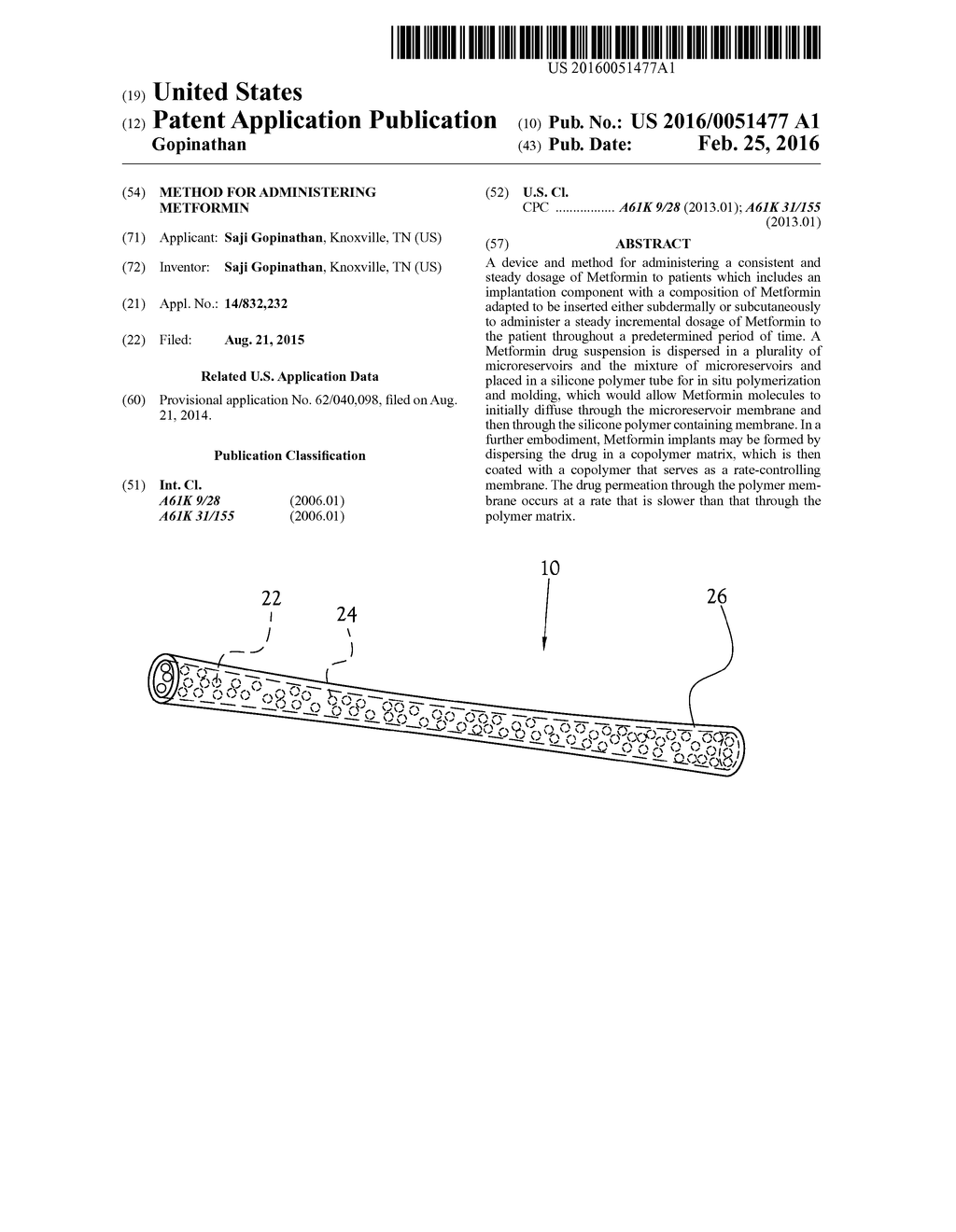 Method for Administering Metformin - diagram, schematic, and image 01