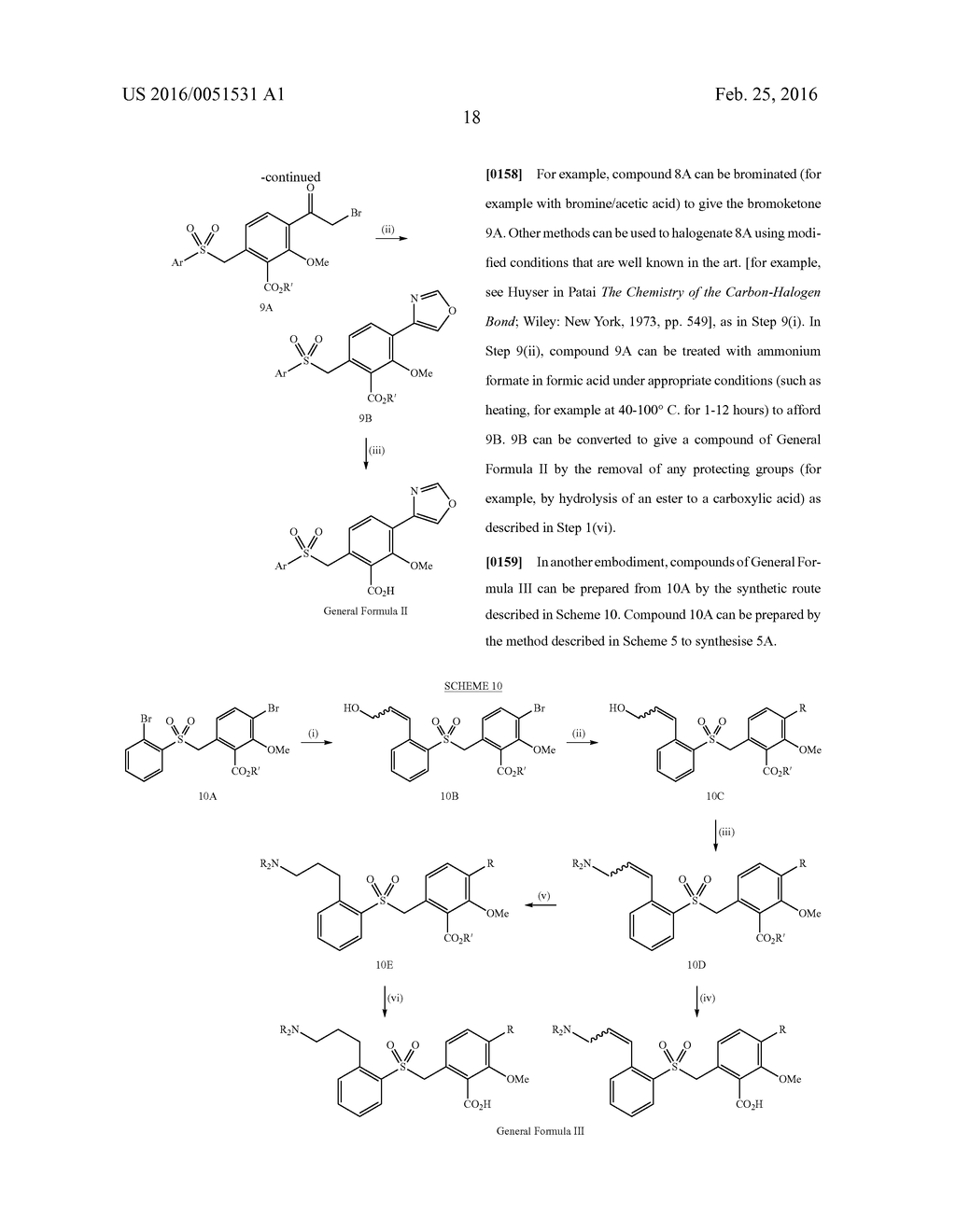 SULPHONE COMPOUNDS AND METHODS OF MAKING AND USING SAME - diagram, schematic, and image 19